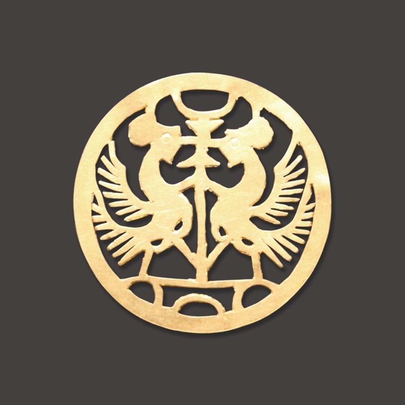對(duì)鳥(niǎo)紋金飾 南京馮韋村后頭山東晉墓出土.jpg